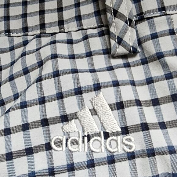 Adidas blue plaid shorts - Picture 4 of 4